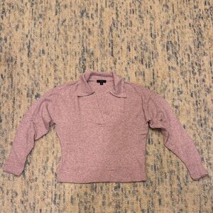 J. Crew V Neck Lilac Knit Top